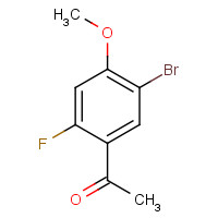 914221-54-8 1-(5-bromo-2-fluoro-4-methoxyphenyl)ethanone chemical structure