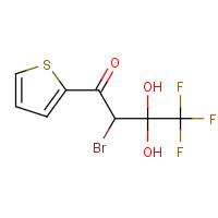 182131-50-6 2-bromo-4,4,4-trifluoro-3,3-dihydroxy-1-thiophen-2-ylbutan-1-one chemical structure