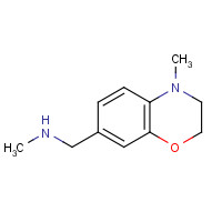 937795-86-3 N-methyl-1-(4-methyl-2,3-dihydro-1,4-benzoxazin-7-yl)methanamine chemical structure