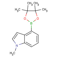 898289-06-0 1-methyl-4-(4,4,5,5-tetramethyl-1,3,2-dioxaborolan-2-yl)indole chemical structure