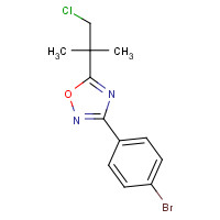 1033201-95-4 3-(4-bromophenyl)-5-(1-chloro-2-methylpropan-2-yl)-1,2,4-oxadiazole chemical structure