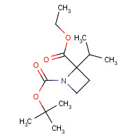 1391080-19-5 1-O-tert-butyl 2-O-ethyl 2-propan-2-ylazetidine-1,2-dicarboxylate chemical structure