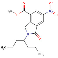 1109230-32-1 methyl 2-heptan-4-yl-6-nitro-1-oxo-3H-isoindole-4-carboxylate chemical structure