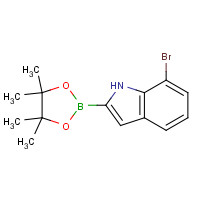1072812-23-7 7-bromo-2-(4,4,5,5-tetramethyl-1,3,2-dioxaborolan-2-yl)-1H-indole chemical structure