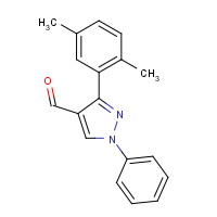 431073-03-9 3-(2,5-dimethylphenyl)-1-phenylpyrazole-4-carbaldehyde chemical structure