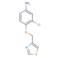 833474-42-3 3-chloro-4-(1,3-thiazol-4-ylmethoxy)aniline chemical structure