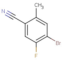 916792-15-9 4-bromo-5-fluoro-2-methylbenzonitrile chemical structure