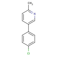 23148-35-8 5-(4-chlorophenyl)-2-methylpyridine chemical structure