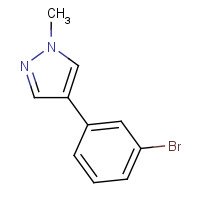 141938-40-1 4-(3-bromophenyl)-1-methylpyrazole chemical structure