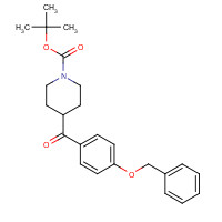 1415396-19-8 tert-butyl 4-(4-phenylmethoxybenzoyl)piperidine-1-carboxylate chemical structure