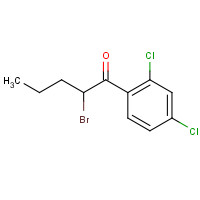 86115-64-2 2-bromo-1-(2,4-dichlorophenyl)pentan-1-one chemical structure