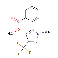 898289-62-8 methyl 2-[2-methyl-5-(trifluoromethyl)pyrazol-3-yl]benzoate chemical structure