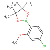 866141-76-6 2-(4-chloro-2-methoxyphenyl)-4,4,5,5-tetramethyl-1,3,2-dioxaborolane chemical structure