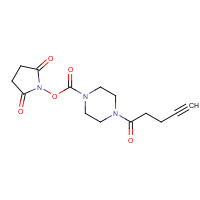 1443642-76-9 (2,5-dioxopyrrolidin-1-yl) 4-pent-4-ynoylpiperazine-1-carboxylate chemical structure