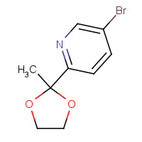 214701-33-4 5-bromo-2-(2-methyl-1,3-dioxolan-2-yl)pyridine chemical structure