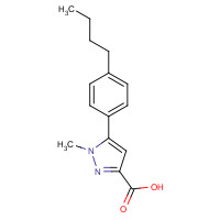 852815-60-2 5-(4-butylphenyl)-1-methylpyrazole-3-carboxylic acid chemical structure