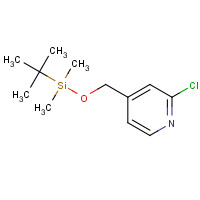 787596-40-1 tert-butyl-[(2-chloropyridin-4-yl)methoxy]-dimethylsilane chemical structure