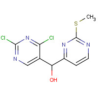 1386398-84-0 (2,4-dichloropyrimidin-5-yl)-(2-methylsulfanylpyrimidin-4-yl)methanol chemical structure
