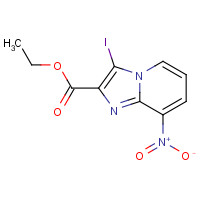 885271-48-7 ethyl 3-iodo-8-nitroimidazo[1,2-a]pyridine-2-carboxylate chemical structure