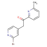 446880-80-4 2-(2-bromopyridin-4-yl)-1-(6-methylpyridin-2-yl)ethanone chemical structure