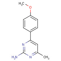 61541-75-1 4-(4-methoxyphenyl)-6-methylpyrimidin-2-amine chemical structure