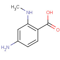 19714-98-8 4-amino-2-(methylamino)benzoic acid chemical structure