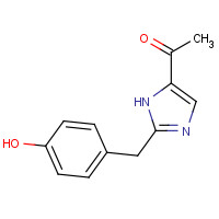 102151-92-8 1-[2-[(4-hydroxyphenyl)methyl]-1H-imidazol-5-yl]ethanone chemical structure