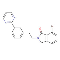 1417190-47-6 7-bromo-2-[2-(3-pyrimidin-2-ylphenyl)ethyl]-3H-isoindol-1-one chemical structure