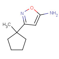 1012879-79-6 3-(1-methylcyclopentyl)-1,2-oxazol-5-amine chemical structure