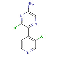 925678-03-1 6-chloro-5-(3-chloropyridin-4-yl)pyrazin-2-amine chemical structure