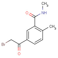 1421923-02-5 5-(2-bromoacetyl)-N,2-dimethylbenzamide chemical structure