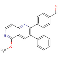893423-67-1 4-(5-methoxy-3-phenyl-1,6-naphthyridin-2-yl)benzaldehyde chemical structure