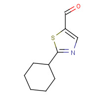 933752-92-2 2-cyclohexyl-1,3-thiazole-5-carbaldehyde chemical structure