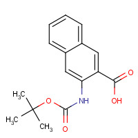 887242-59-3 3-[(2-methylpropan-2-yl)oxycarbonylamino]naphthalene-2-carboxylic acid chemical structure