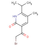 727384-07-8 3-(2-bromoacetyl)-5-methyl-6-propan-2-yl-1H-pyridin-2-one chemical structure