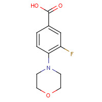 588708-72-9 3-fluoro-4-morpholin-4-ylbenzoic acid chemical structure