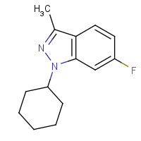 885272-02-6 1-cyclohexyl-6-fluoro-3-methylindazole chemical structure