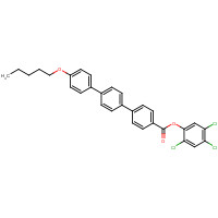 158937-65-6 (2,4,5-trichlorophenyl) 4-[4-(4-pentoxyphenyl)phenyl]benzoate chemical structure