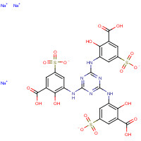 79135-90-3 trisodium;3-[[4,6-bis(3-carboxy-2-hydroxy-5-sulfonatoanilino)-1,3,5-triazin-2-yl]amino]-5-carboxy-4-hydroxybenzenesulfonate chemical structure