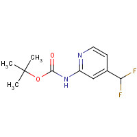 1419221-63-8 tert-butyl N-[4-(difluoromethyl)pyridin-2-yl]carbamate chemical structure