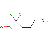 13866-29-0 2,2-dichloro-3-propylcyclobutan-1-one chemical structure