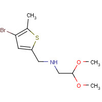 943606-34-6 N-[(4-bromo-5-methylthiophen-2-yl)methyl]-2,2-dimethoxyethanamine chemical structure