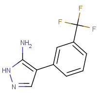 301373-83-1 4-[3-(trifluoromethyl)phenyl]-1H-pyrazol-5-amine chemical structure