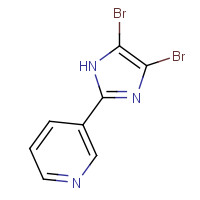 56737-52-1 3-(4,5-dibromo-1H-imidazol-2-yl)pyridine chemical structure