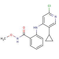1184931-58-5 2-[(2-chloro-5-cyclopropylpyridin-4-yl)amino]-N-methoxybenzamide chemical structure