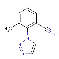 1293286-09-5 3-methyl-2-(triazol-1-yl)benzonitrile chemical structure
