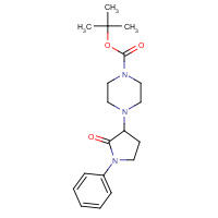 1269430-95-6 tert-butyl 4-(2-oxo-1-phenylpyrrolidin-3-yl)piperazine-1-carboxylate chemical structure