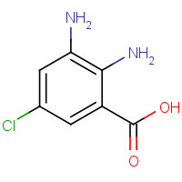 37901-82-9 2,3-diamino-5-chlorobenzoic acid chemical structure