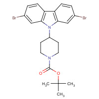 1616114-28-3 tert-butyl 4-(2,7-dibromocarbazol-9-yl)piperidine-1-carboxylate chemical structure