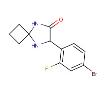 1272755-81-3 6-(4-bromo-2-fluorophenyl)-5,8-diazaspiro[3.4]octan-7-one chemical structure